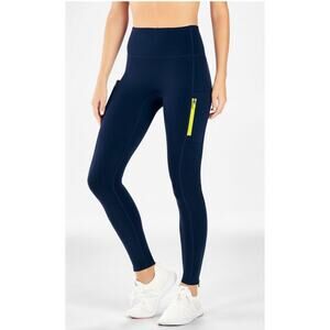 Motion 365 by Fabletics Women’s Medium Blue Yellow Athleisure Leggings Pants